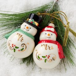 Alternative view of Lenox Fine Lenox Fine Mr & Mrs Snowman Ornaments