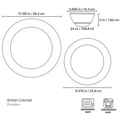Alternative view of Lenox Fine Lenox Fine British Colonial Tradewind 12-Piece Dinnerware Set