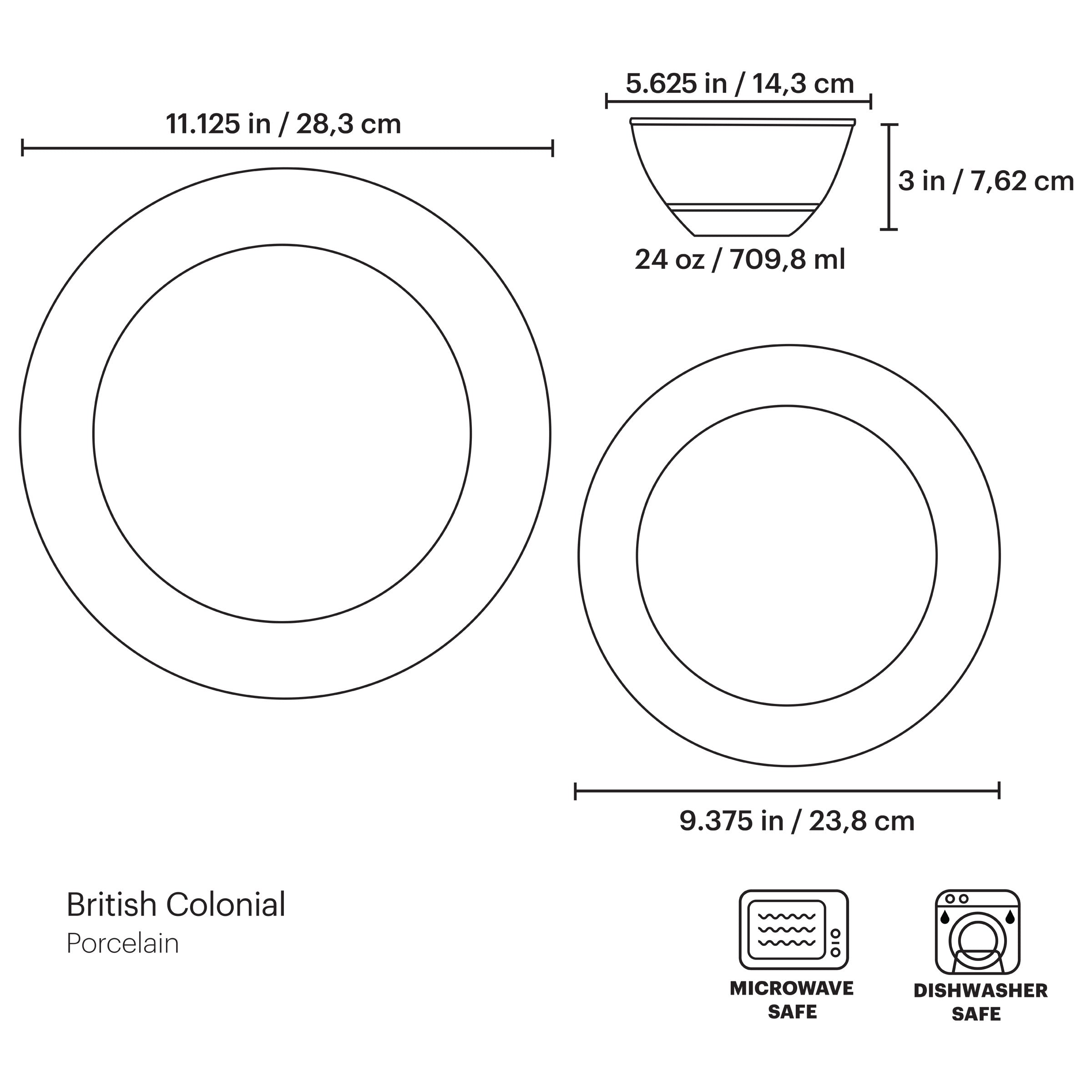 Lenox Fine Lenox Fine British Colonial Bamboo 12-Piece Dinnerware Set - Image 2