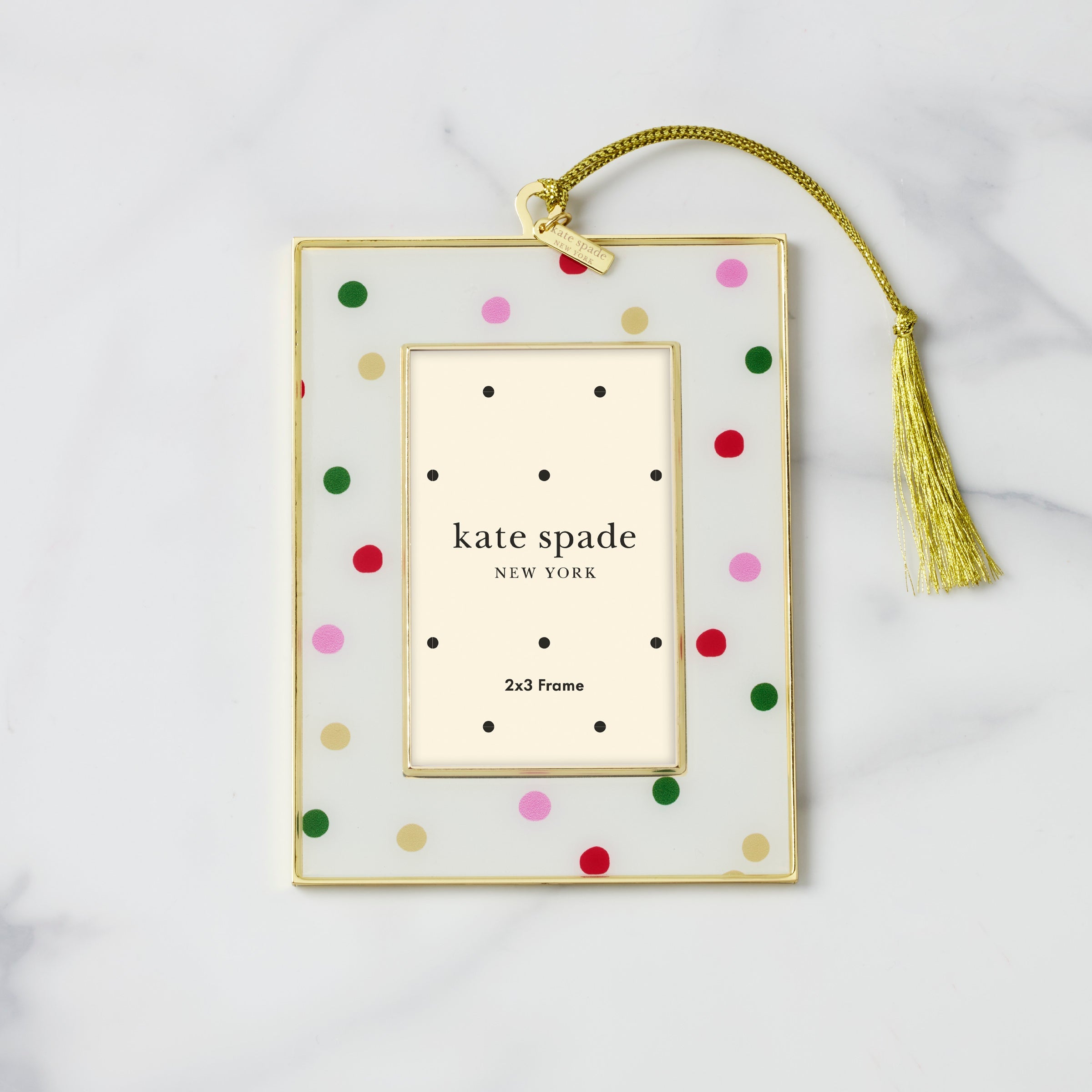 Lenox Fine Lenox Fine Be Jolly Dot Mini Frame Ornament