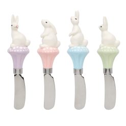 Lenox Fine Lenox Fine Bunny Hop Cheese Spreaders, Set of 4