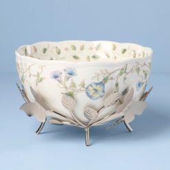 Lenox Fine Lenox Fine Butterfly Meadow 25th Anniversary Bowl with Stand