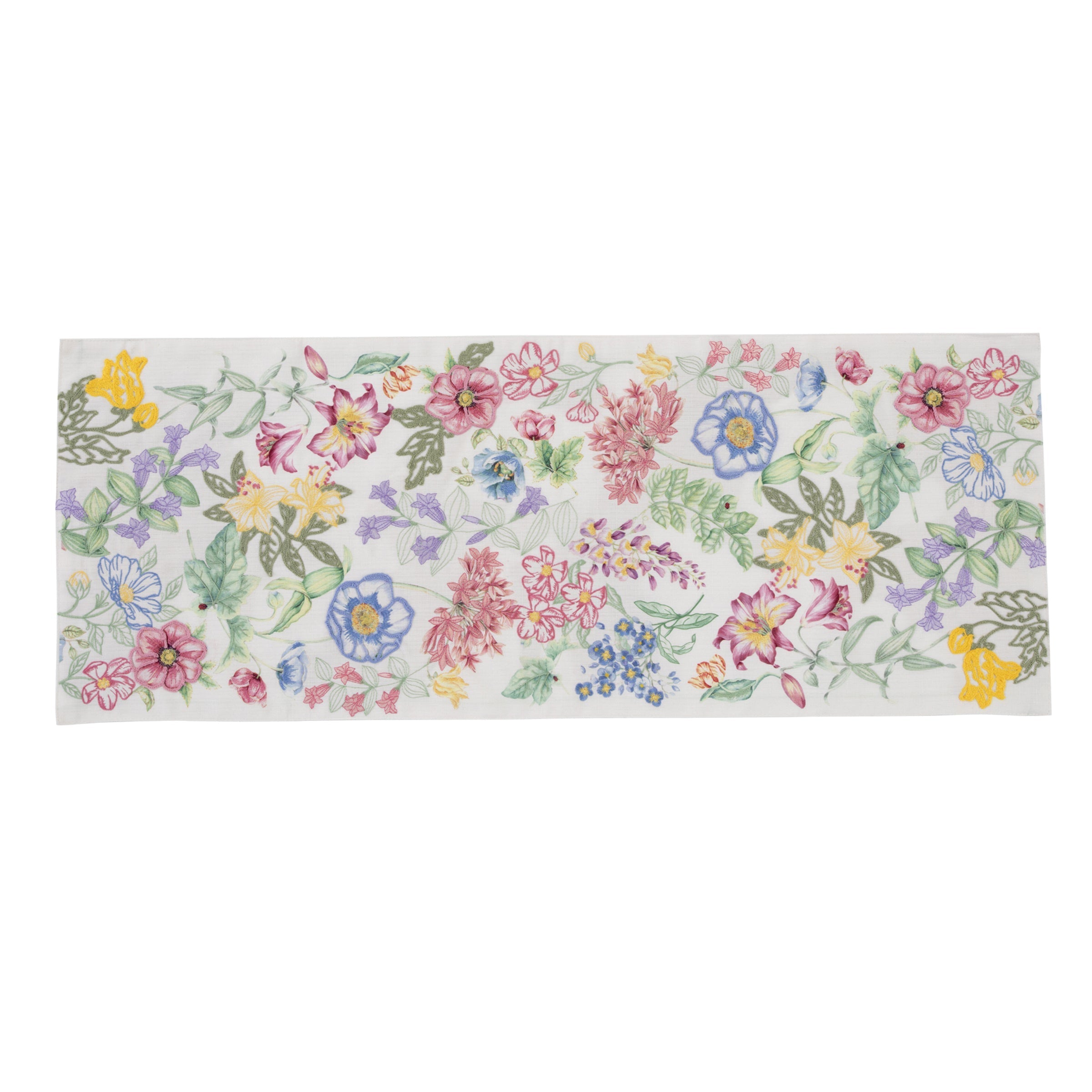 Lenox Fine Lenox Fine Butterfly Meadow Garden Embroidered Centerpiece Table Runner