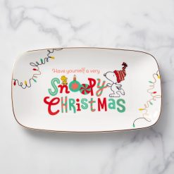 Lenox Fine Lenox Fine Snoopy Christmas Hors d'Oeuvre Tray