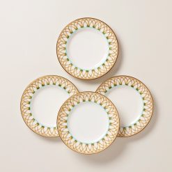 Lenox Fine Lenox Fine British Colonial Bamboo Accent Plates, Set of 4