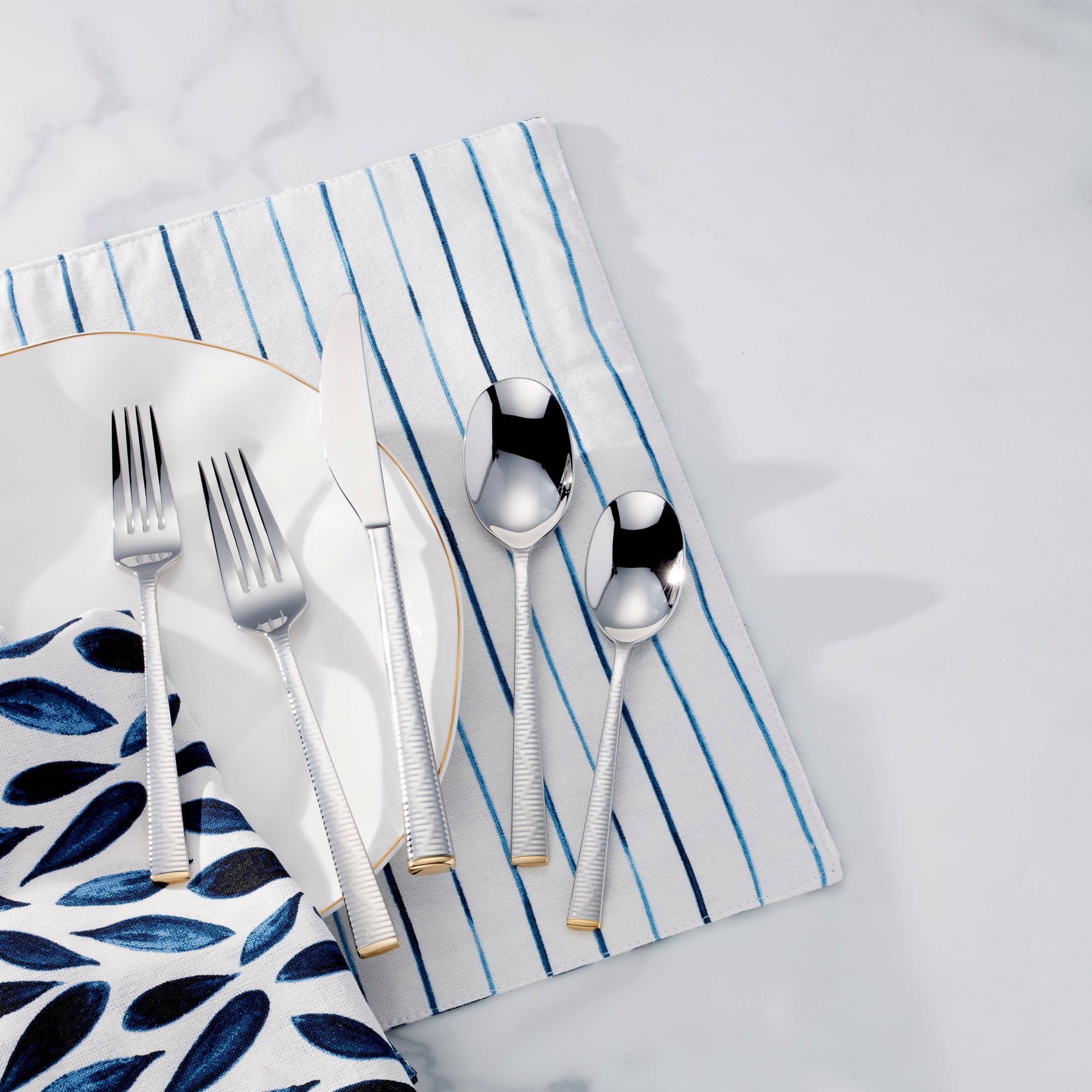 Lenox Fine Lenox Fine Blue Bay 20-Piece Flatware Set - Image 4