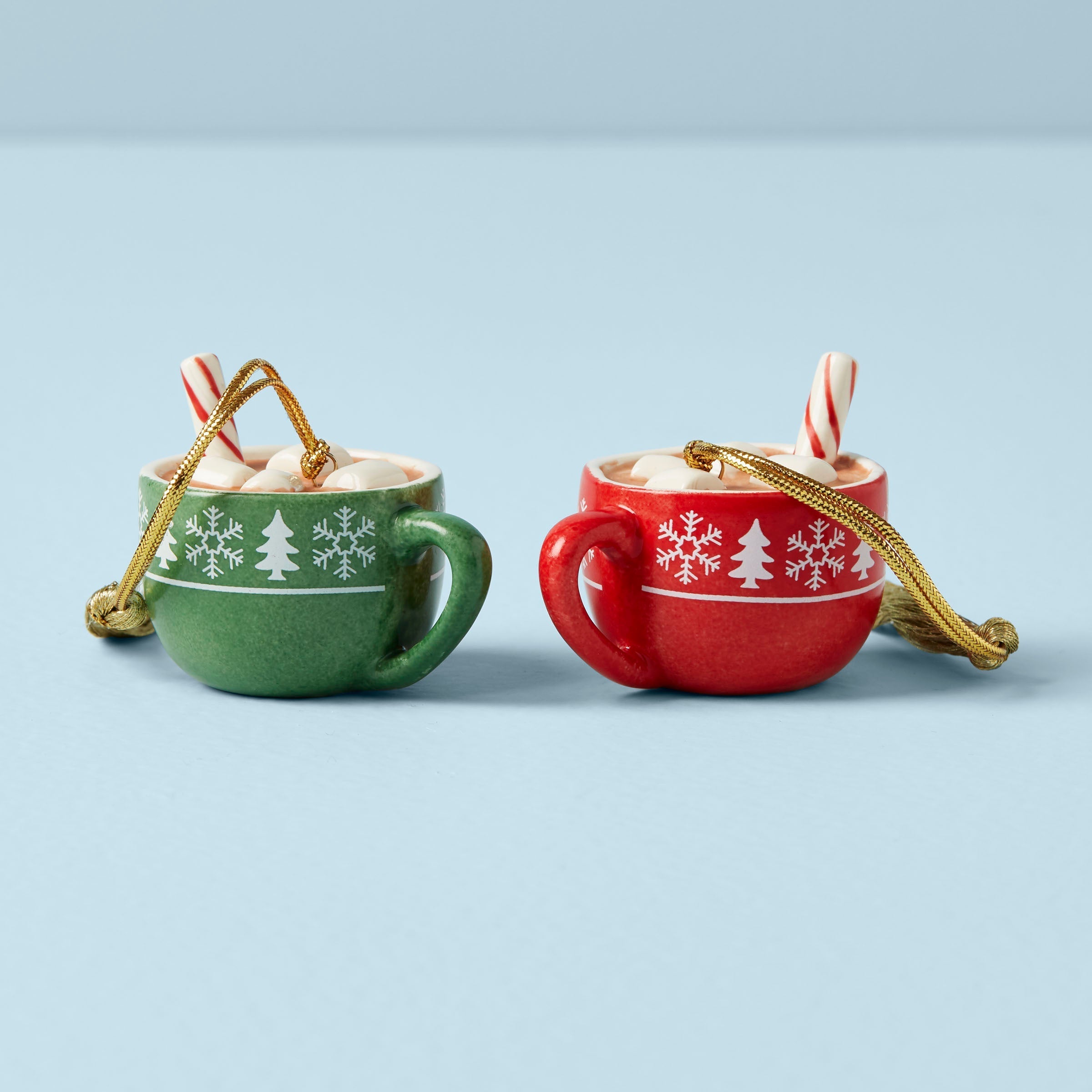 Lenox Fine Lenox Fine Personalized Hot Cocoa 2-Piece Ornament Set - Image 2