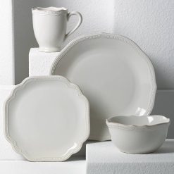 Alternative view of Lenox Fine Lenox Fine French Perle Bead White 4-Piece Place Setting