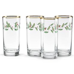 Alternative view of Lenox Fine Lenox Fine Holiday Highball Glasses, Set of 4