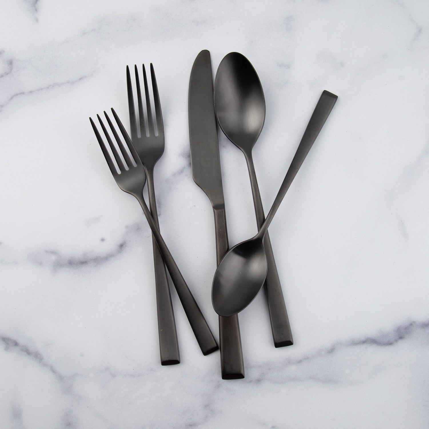 Lenox Fine Lenox Fine Marlise Black Satin 20-Piece Flatware Set - Image 5