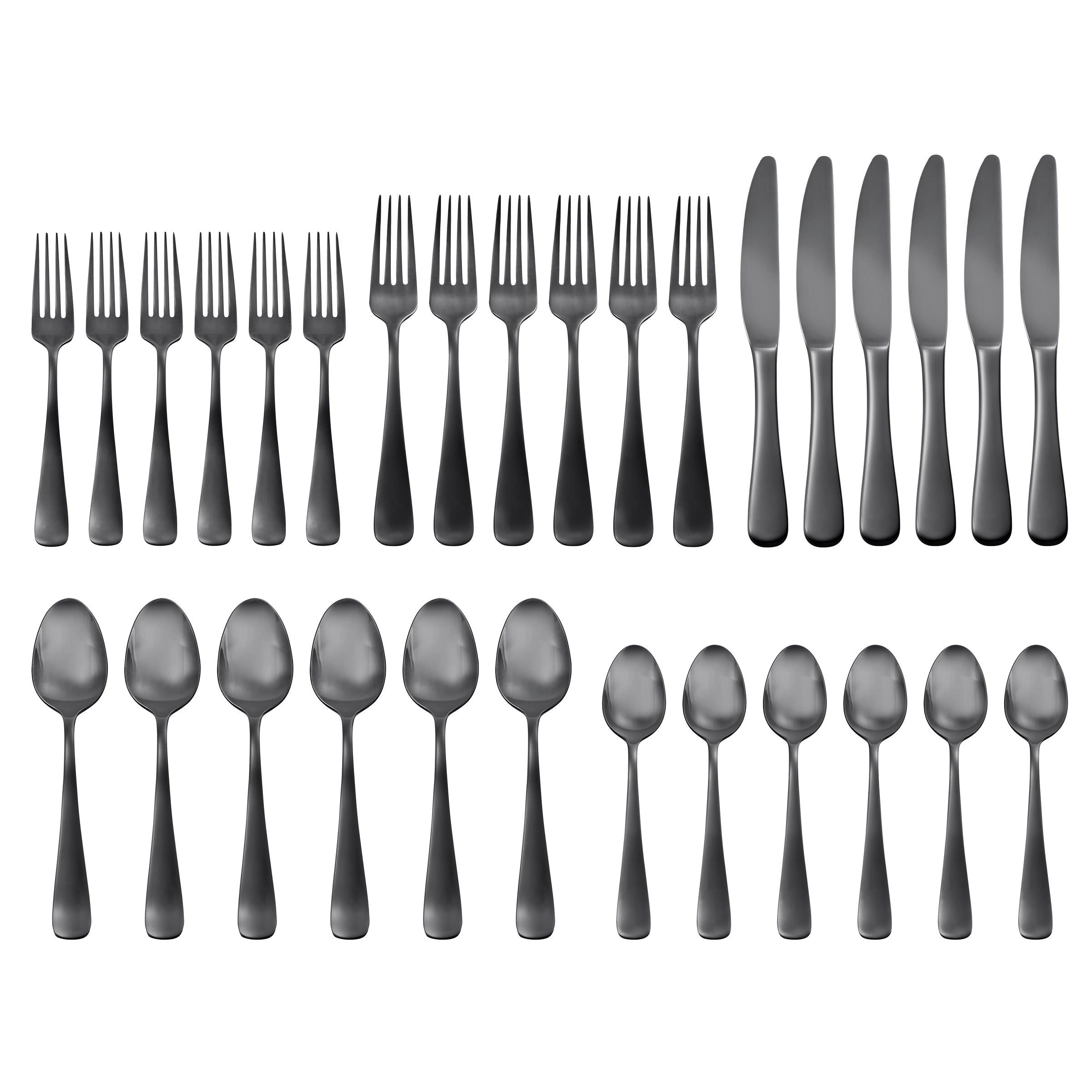 Lenox Fine Lenox Fine Opera Black Titanium 30-Piece Flatware Set - Image 2