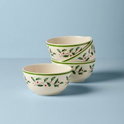 Lenox Fine Lenox Fine Holiday Melamine All-Purpose Bowls, Set of 4
