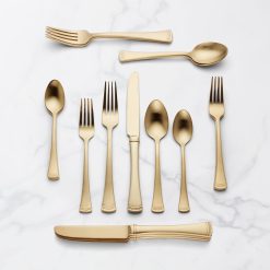 Alternative view of Lenox Fine Lenox Fine Portola Gold Satin 20-Piece Flatware Set