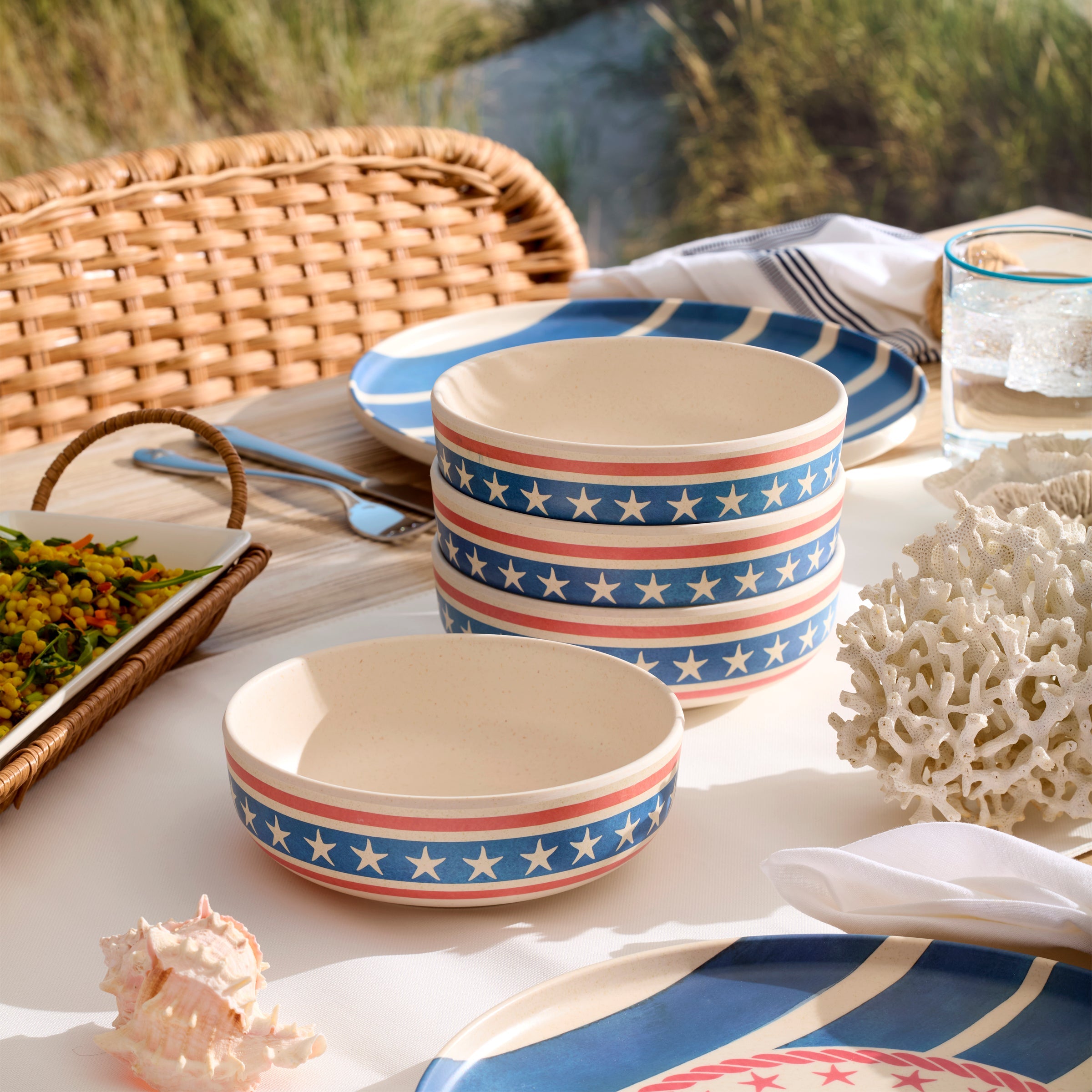 Lenox Fine Lenox Fine 24 Seven Melamine Aweigh We Go 24-Piece Dinnerware Set - Image 4