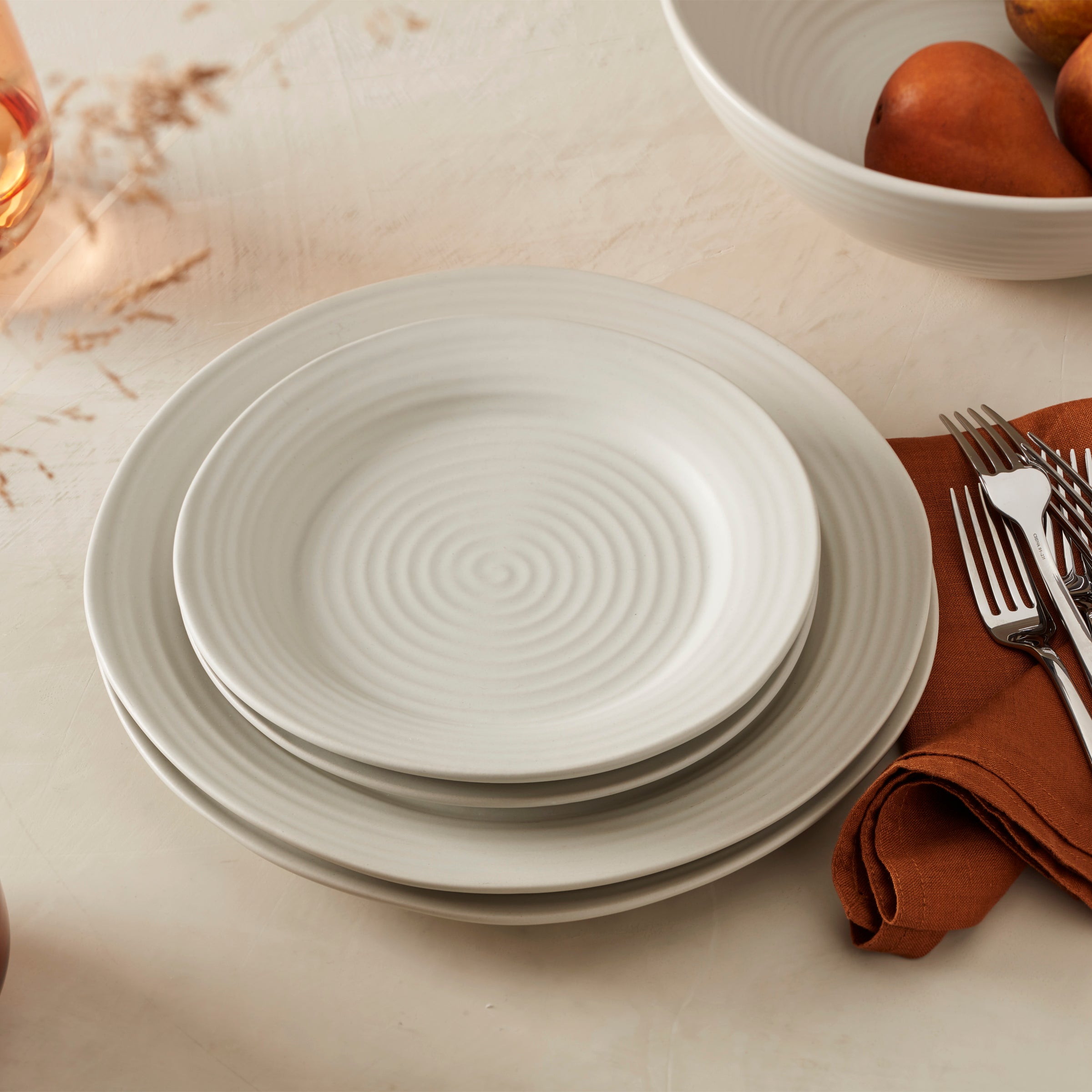 Lenox Fine Lenox Fine Ridge White 12-Piece Dinnerware Set - Image 13