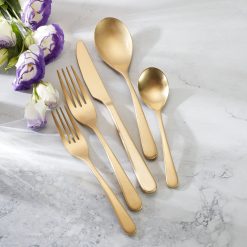 Alternative view of Lenox Fine Lenox Fine Kenbrook Champagne Vintage 20-Piece Flatware Set