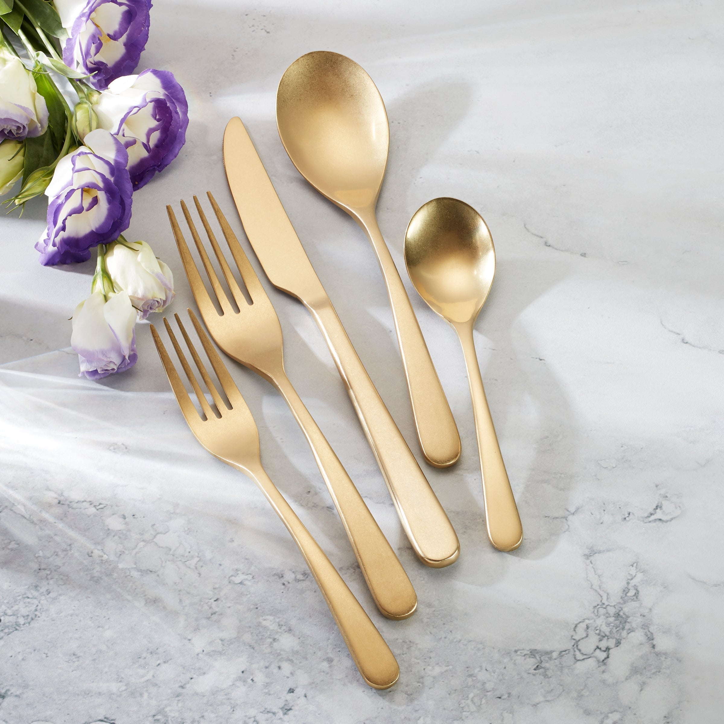 Lenox Fine Lenox Fine Kenbrook Champagne Vintage 20-Piece Flatware Set - Image 2