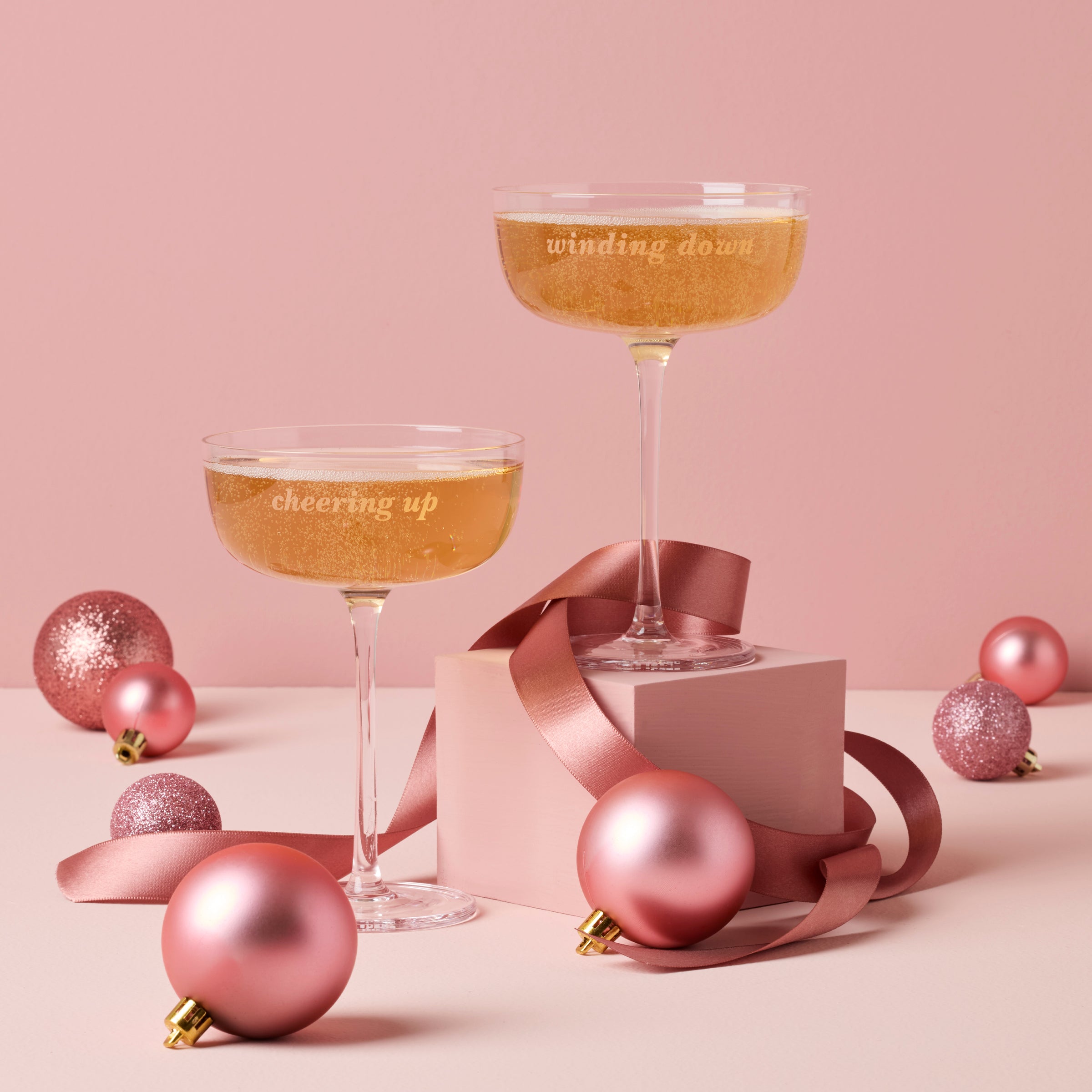 Lenox Fine Lenox Fine Winding Down & Cheering Up Coupe Glasses, Set of 2 - Image 2