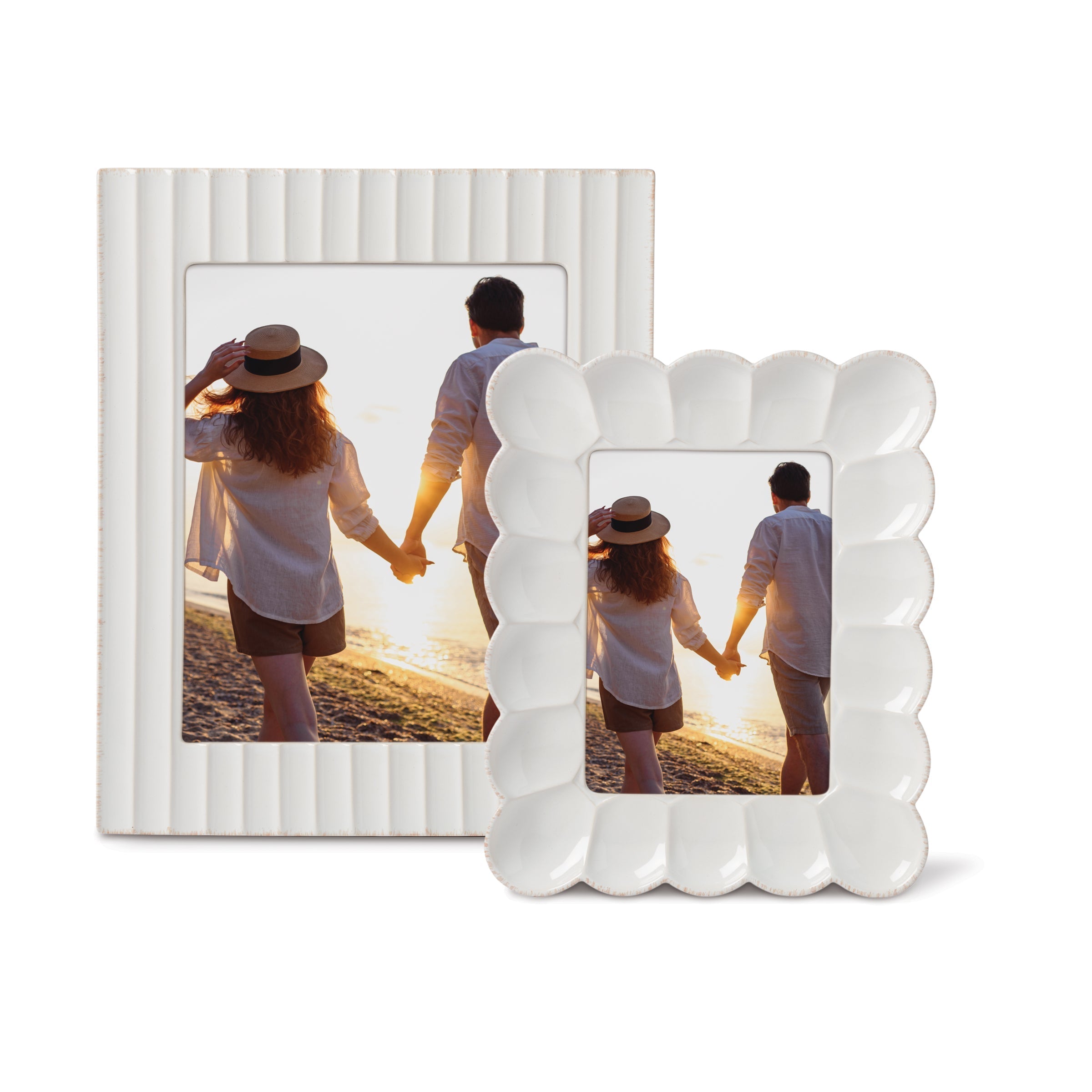 Lenox Fine Lenox Fine French Perle Scallop White 5x7 Photo Frame - Image 4
