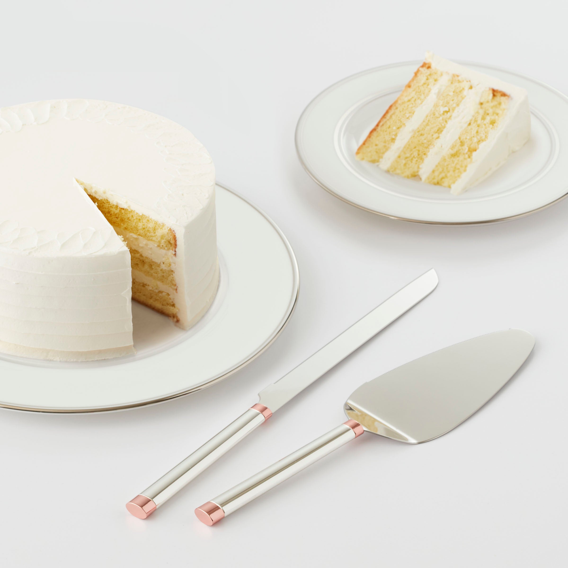 Lenox Fine Lenox Fine Rosy Glow 2-Piece Dessert Set - Image 2
