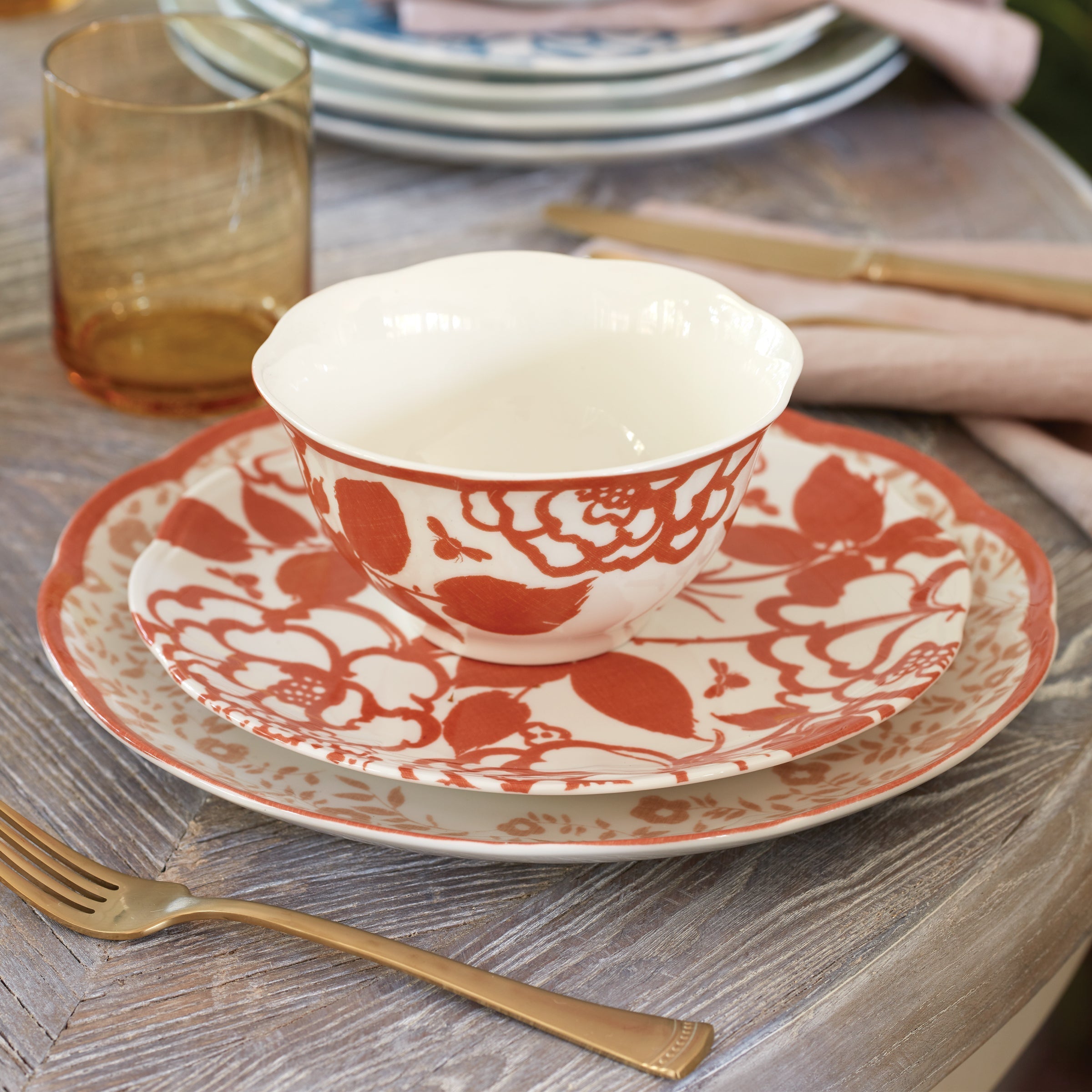 Lenox Fine Lenox Fine Butterfly Meadow Cottage Saffron Rice Bowls, Set of 4 - Image 3