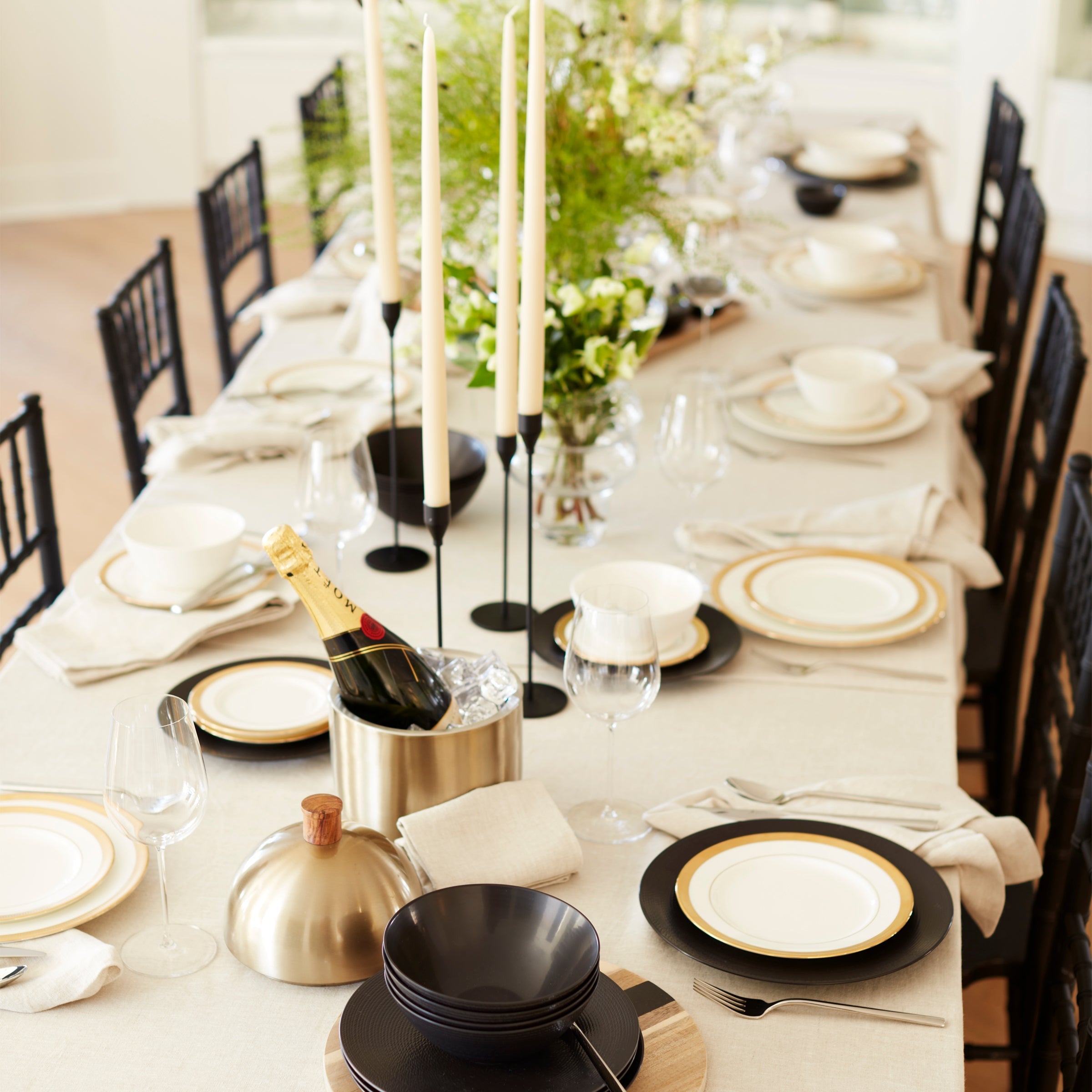 Lenox Fine Lenox Fine LX Collective Black 12-Piece Dinnerware Set - Image 4