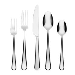 Alternative view of Lenox Fine Lenox Fine Geo 20-Piece Flatware Set