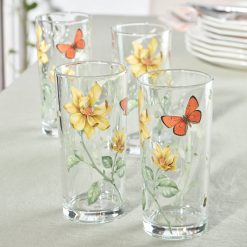 Alternative view of Lenox Fine Lenox Fine Butterfly Meadow Decal Highball, Set of 4