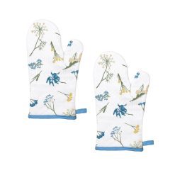 Lenox Fine Lenox Fine Wildflowers Allover Oven Mitts, Set of 2