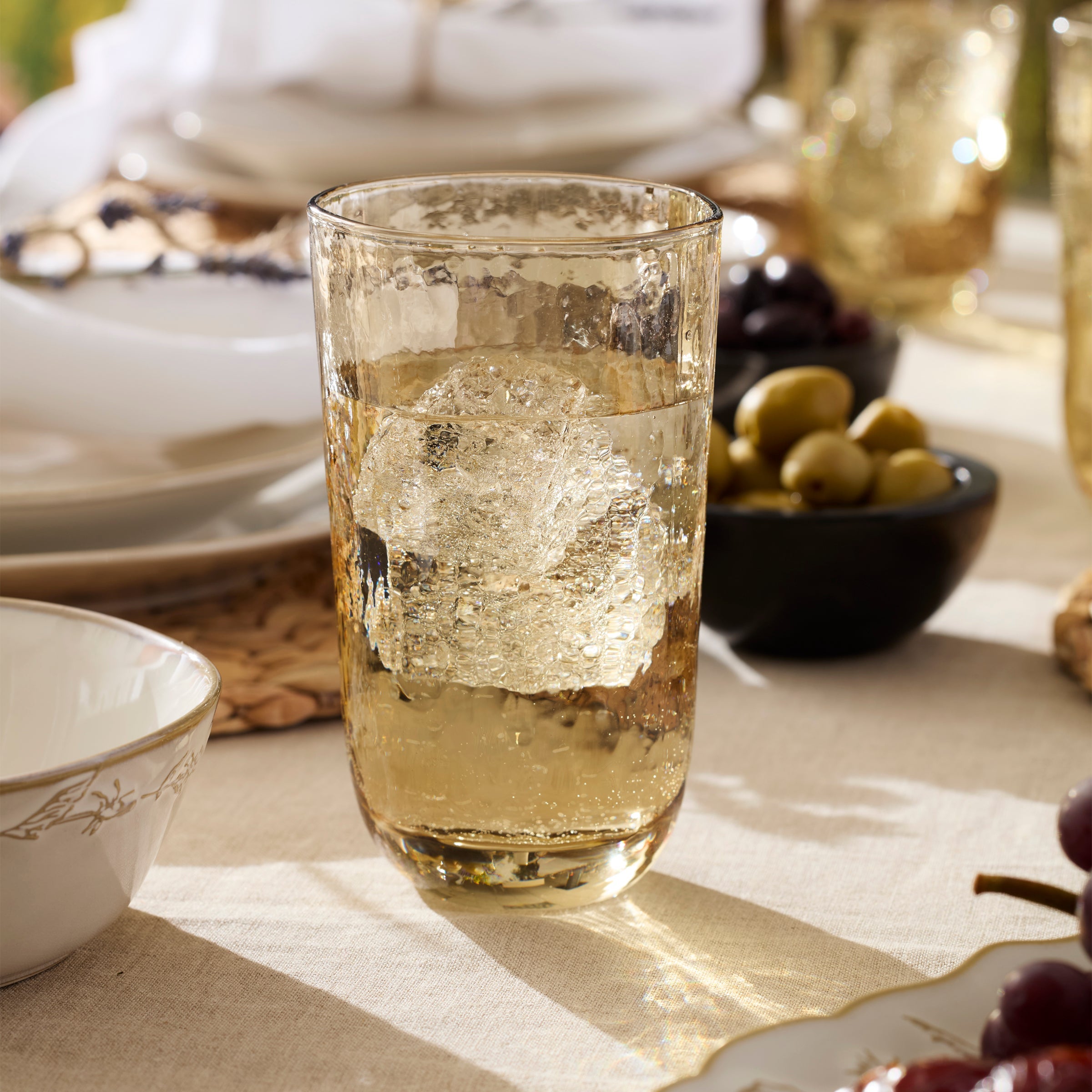 Lenox Fine Lenox Fine Homespun Amber Tall Tumbler - Set Of 4 - Image 3
