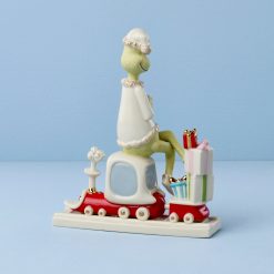 Alternative view of Lenox Fine Lenox Fine All Aboard with Mr. Grinch Figurine