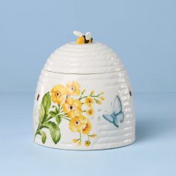 Alternative view of Lenox Fine Lenox Fine Butterfly Meadow Honeycomb Candy Jar