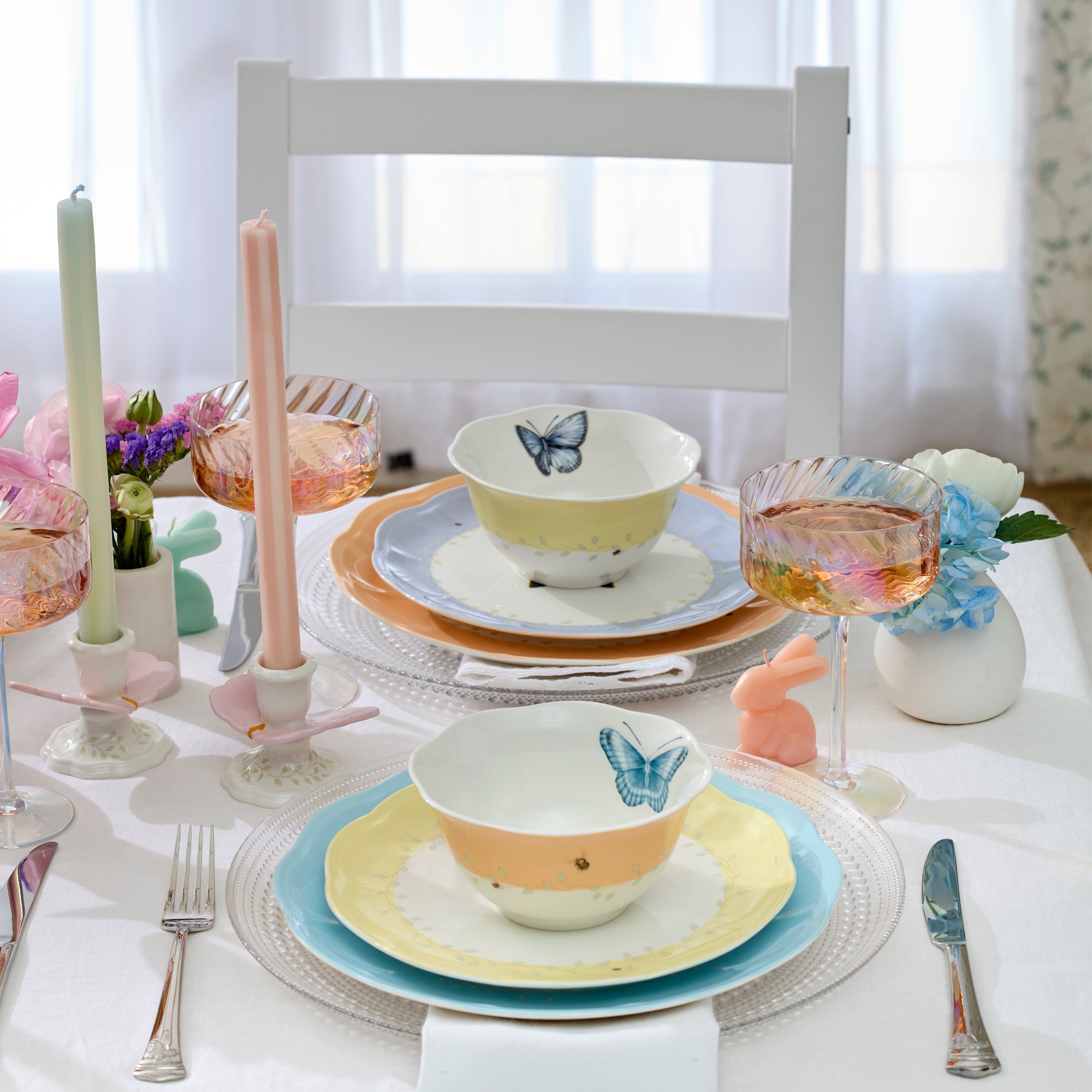 Lenox Fine Lenox Fine Butterfly Meadow Colors 18-Piece Dinnerware Set - Image 7