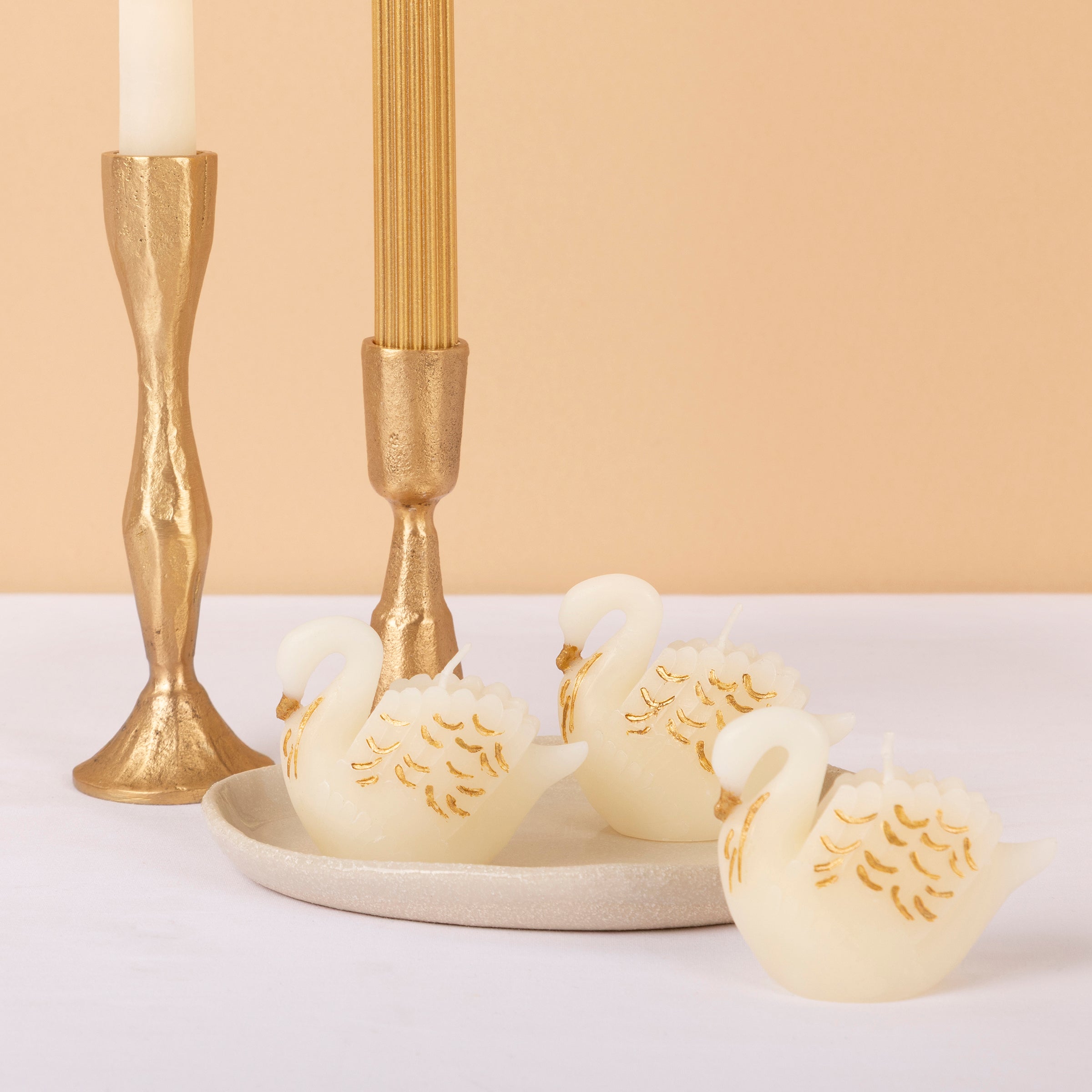 Lenox Fine Lenox Fine Swan Candles, Set of 3 - Image 2