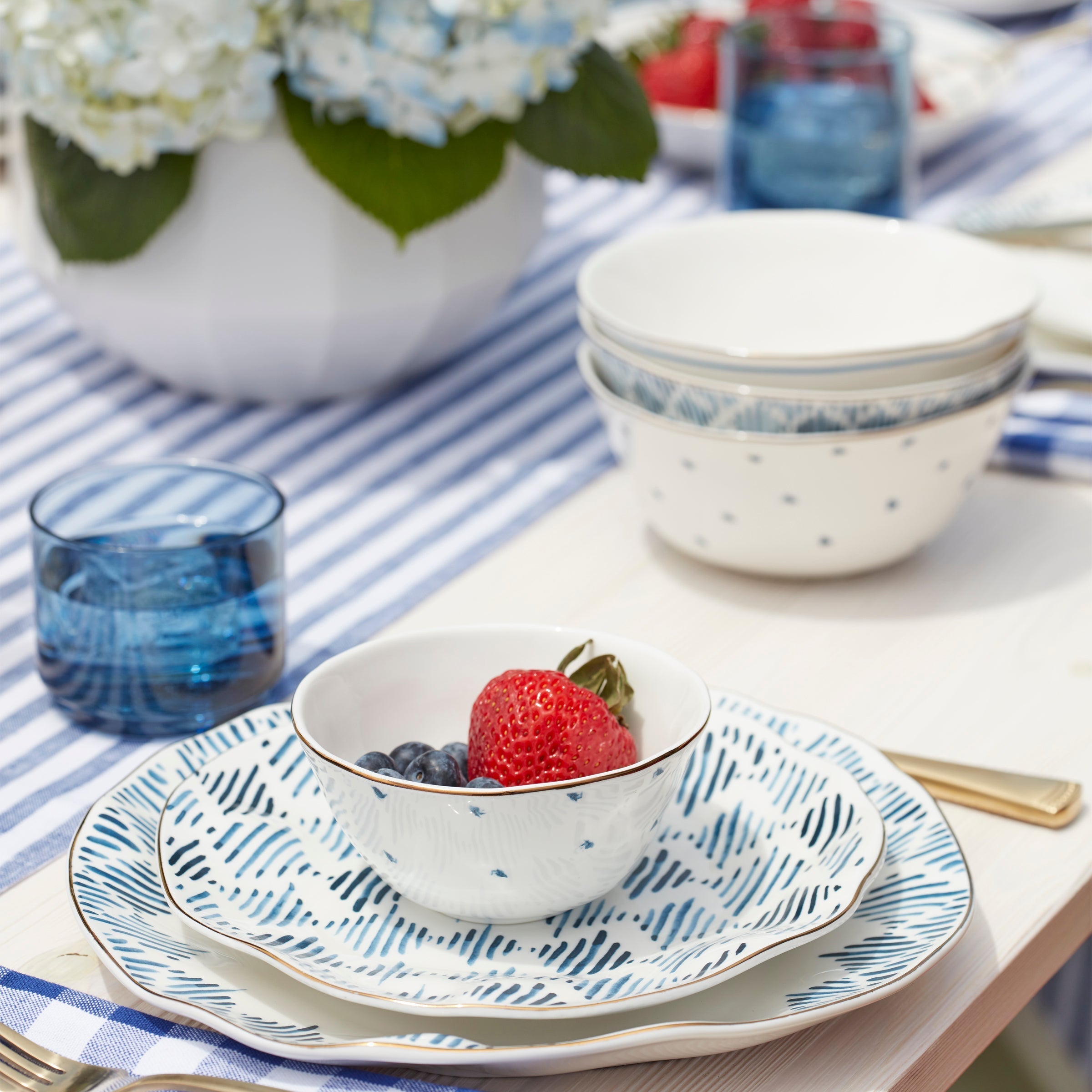Lenox Fine Lenox Fine Blue Bay 12-Piece Dessert Set - Image 3