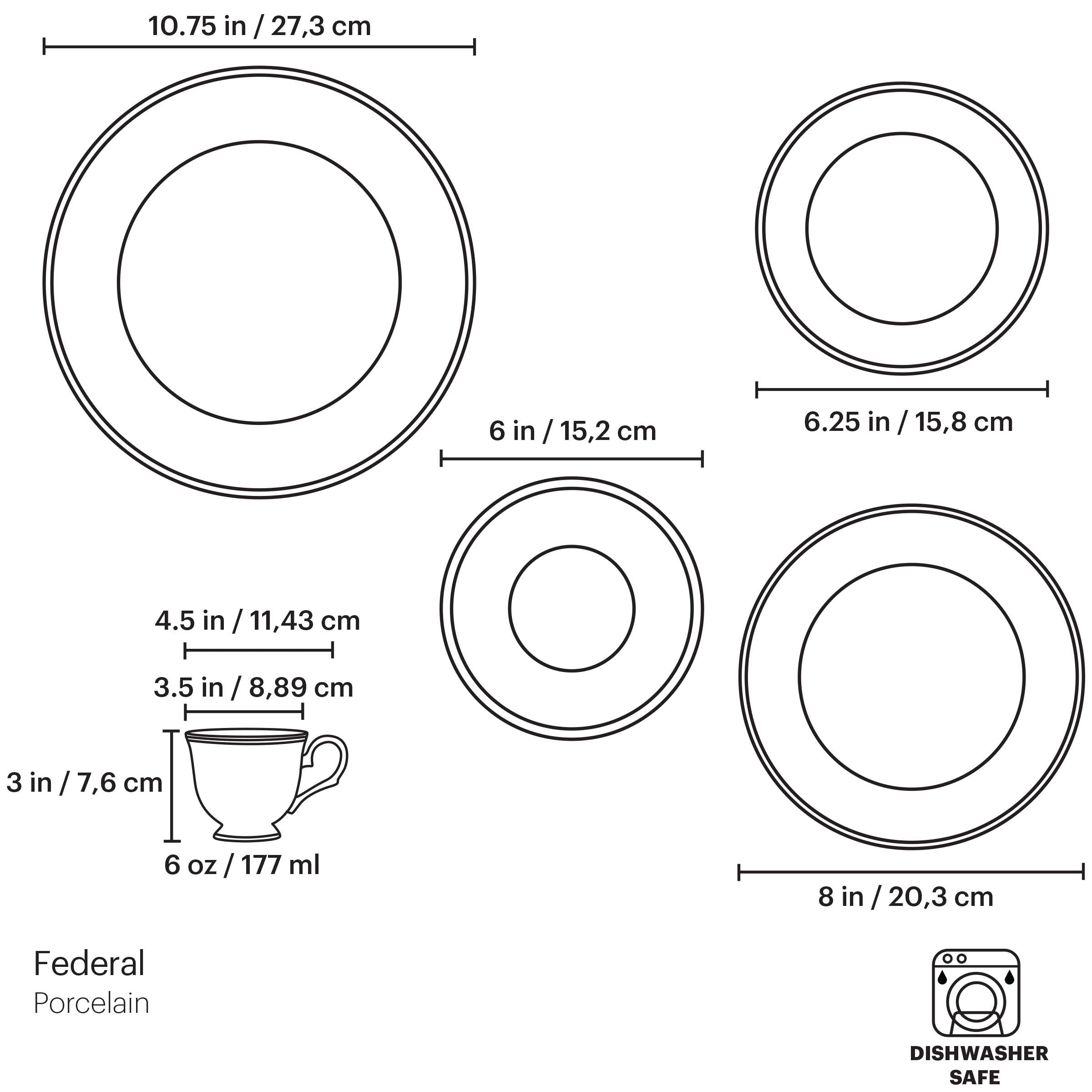 Lenox Fine Lenox Fine Federal Gold 5-Piece Place Setting - Image 6