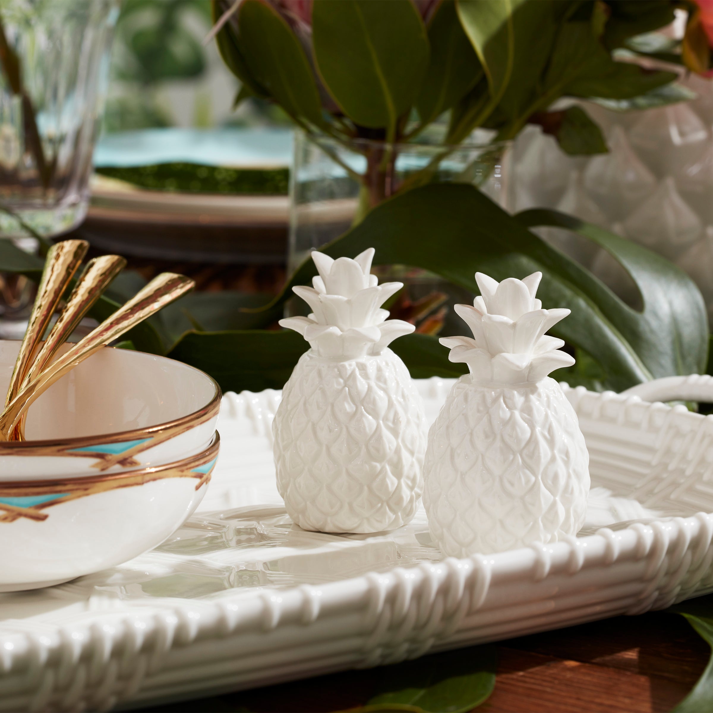 Lenox Fine Lenox Fine Wicker Creek Pineapple Salt & Pepper Set - Image 3