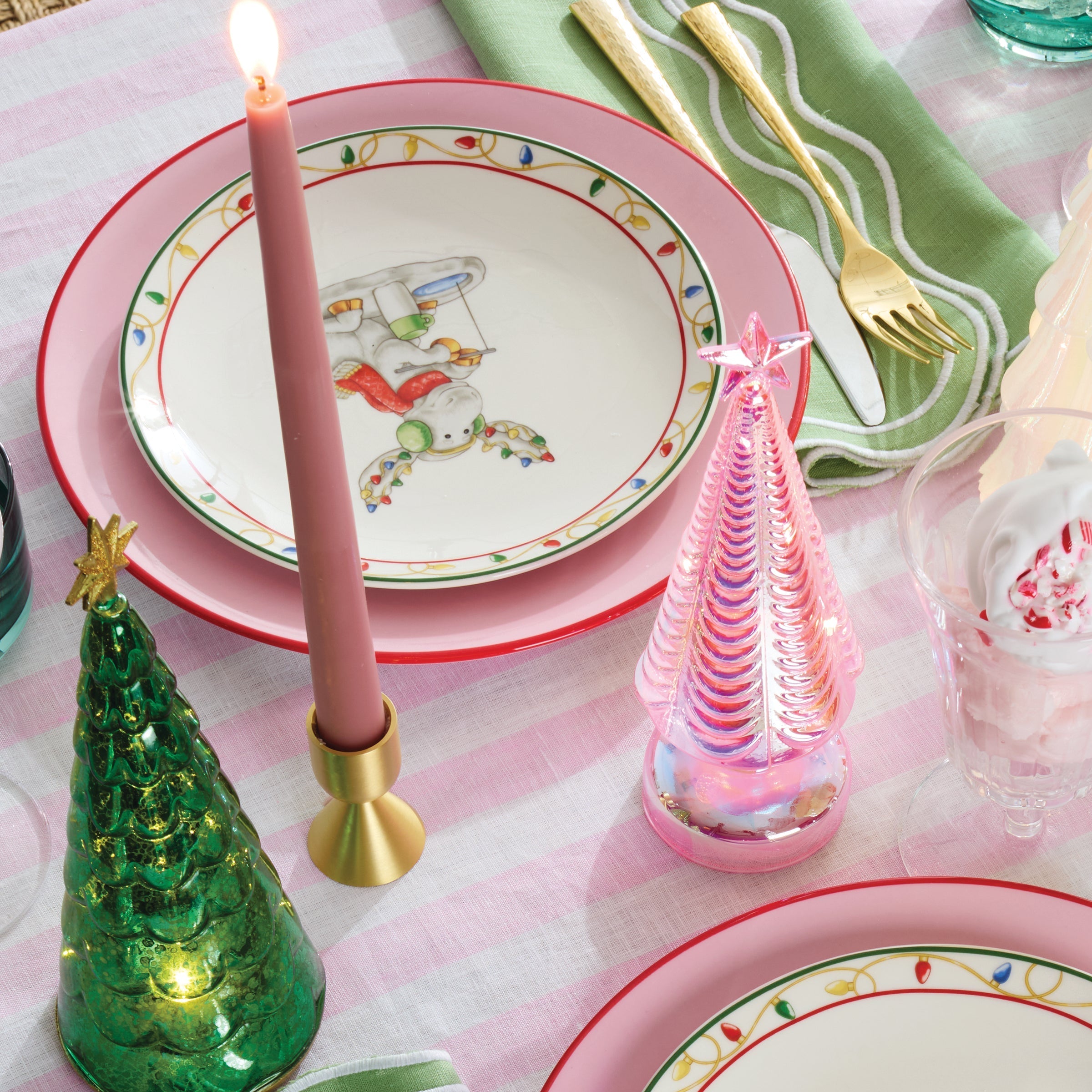 Lenox Fine Lenox Fine Dipped Rose 12 Taper Candle, Set of 2 - Image 3
