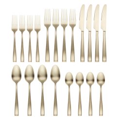 Alternative view of Lenox Fine Lenox Fine Samira Champagne Satin 20-Piece Flatware Set