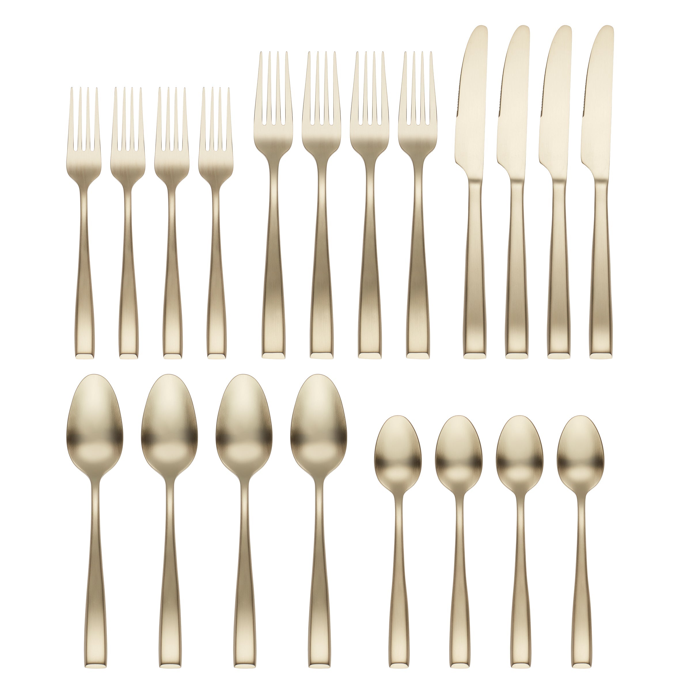 Lenox Fine Lenox Fine Samira Champagne Satin 20-Piece Flatware Set - Image 2