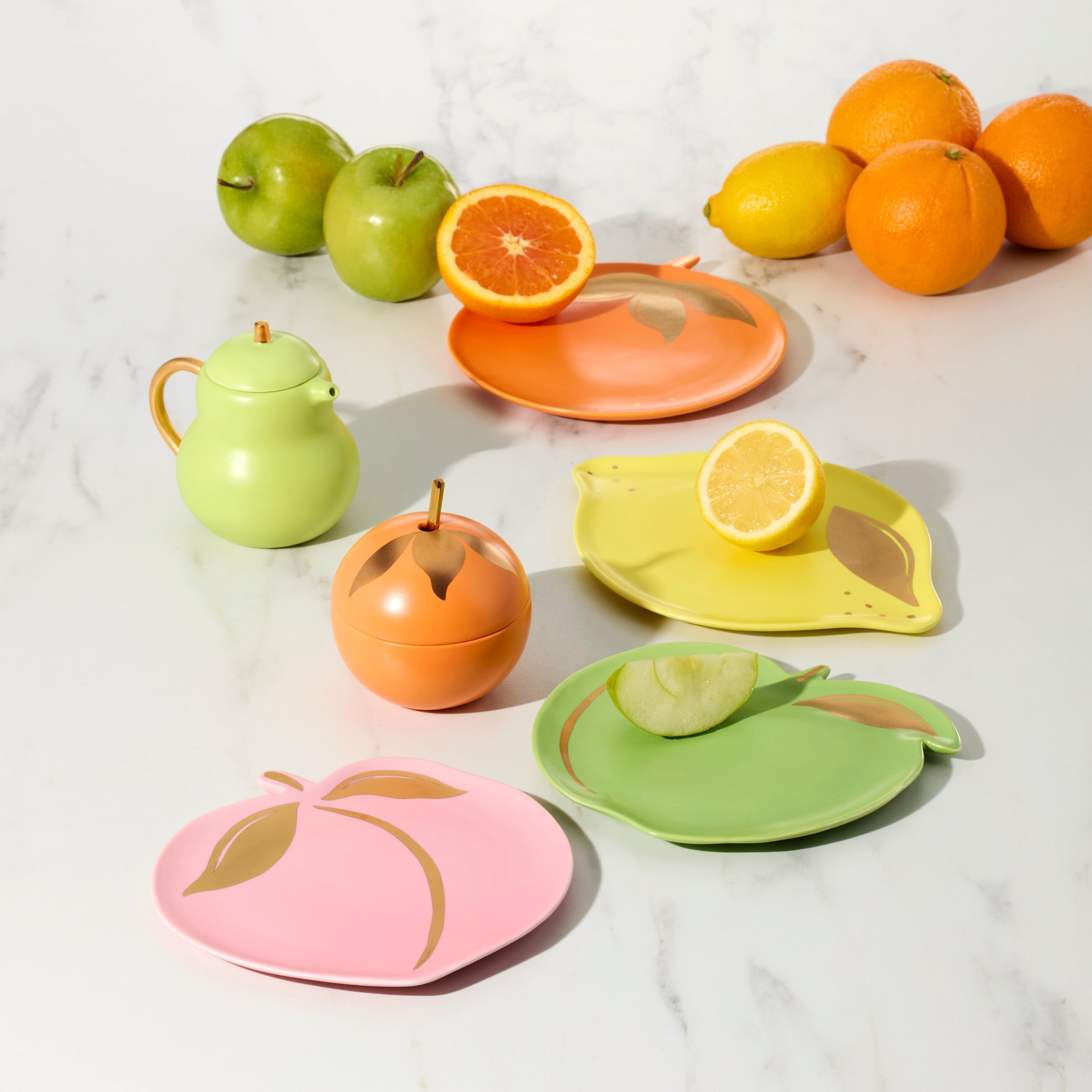 Lenox Fine Lenox Fine Tutti Fruity Pear & Orange Sugar & Creamer Set - Image 5