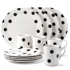 Lenox Fine Lenox Fine Deco Dot 12-Piece Dinnerware Set