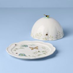 Alternative view of Lenox Fine Lenox Fine Butterfly Meadow Covered Butter Dish