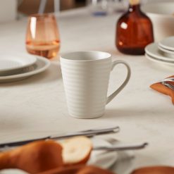 Alternative view of Lenox Fine Lenox Fine Ridge White Mugs, Set of 4