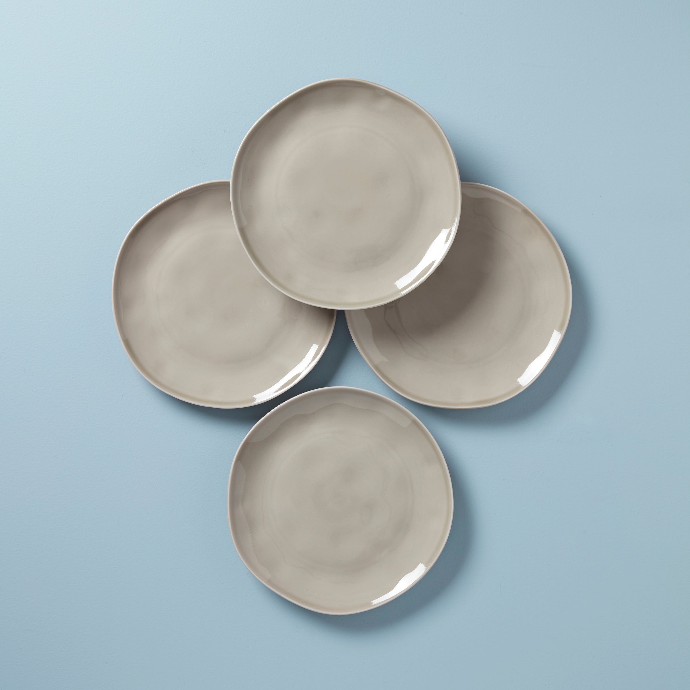 Lenox Fine Lenox Fine Bay Colors Grey Dinner Plates, Set of 4