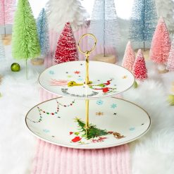 Alternative view of Lenox Fine Lenox Fine Merry Grinchmas 2-Tiered Server