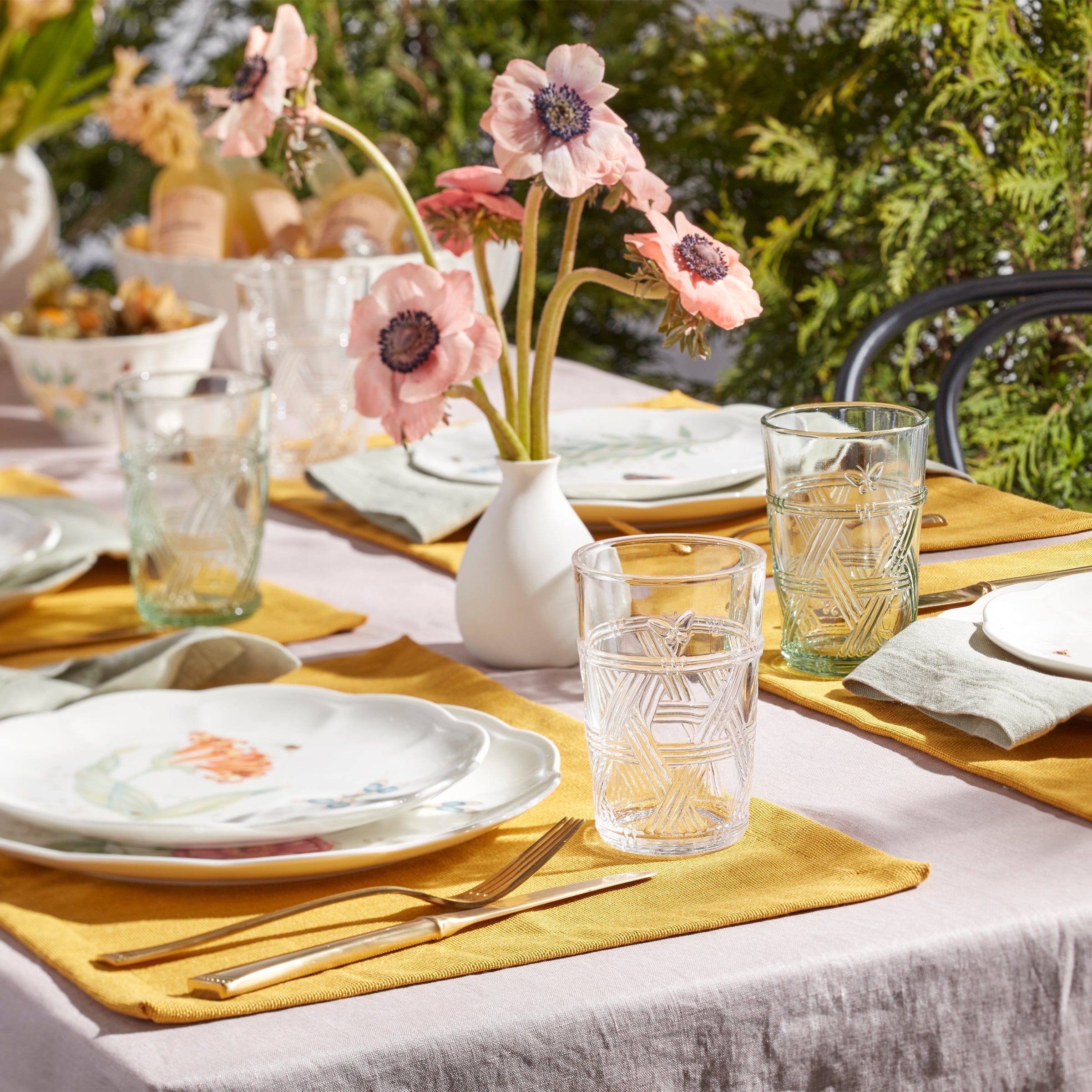 Lenox Fine Lenox Fine Butterfly Meadow Green Tall Glasses, Set of 4 - Image 3
