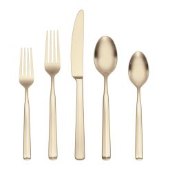 Lenox Fine Lenox Fine Ryder Champagne Satin 20-Piece Flatware Set