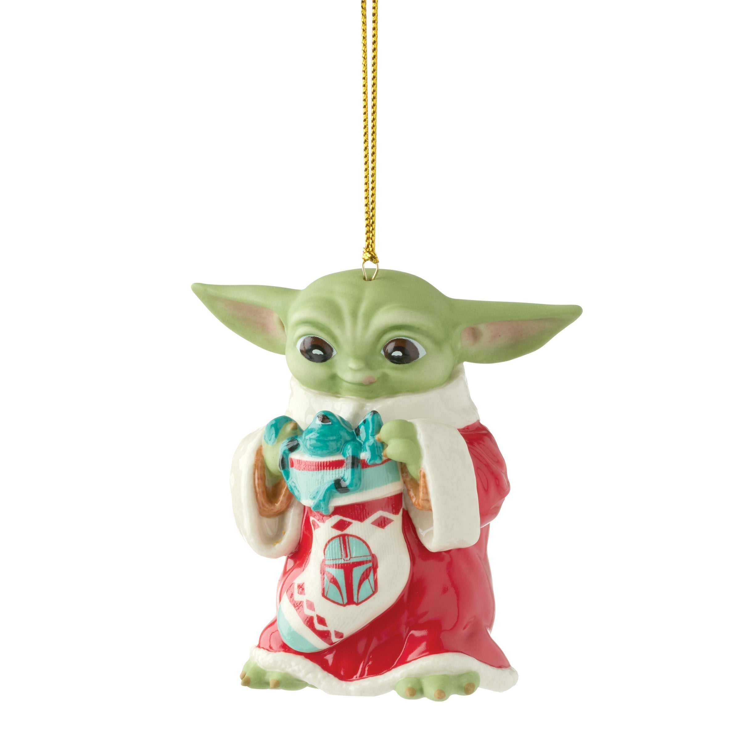 Lenox Fine Lenox Fine Holiday Grogu with Stocking Ornament - Image 4