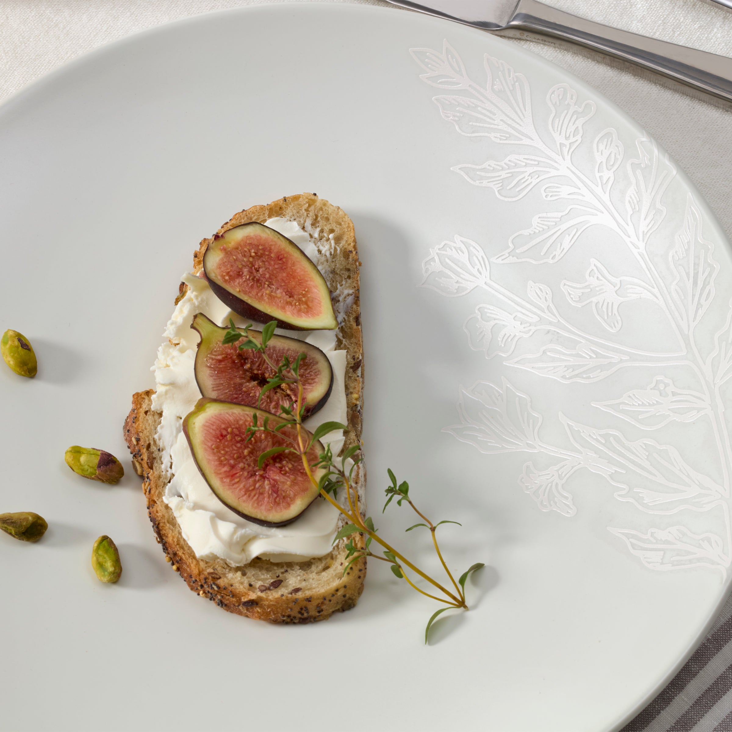 Lenox Fine Lenox Fine Roseto White 12-Piece Dinnerware Set - Image 4
